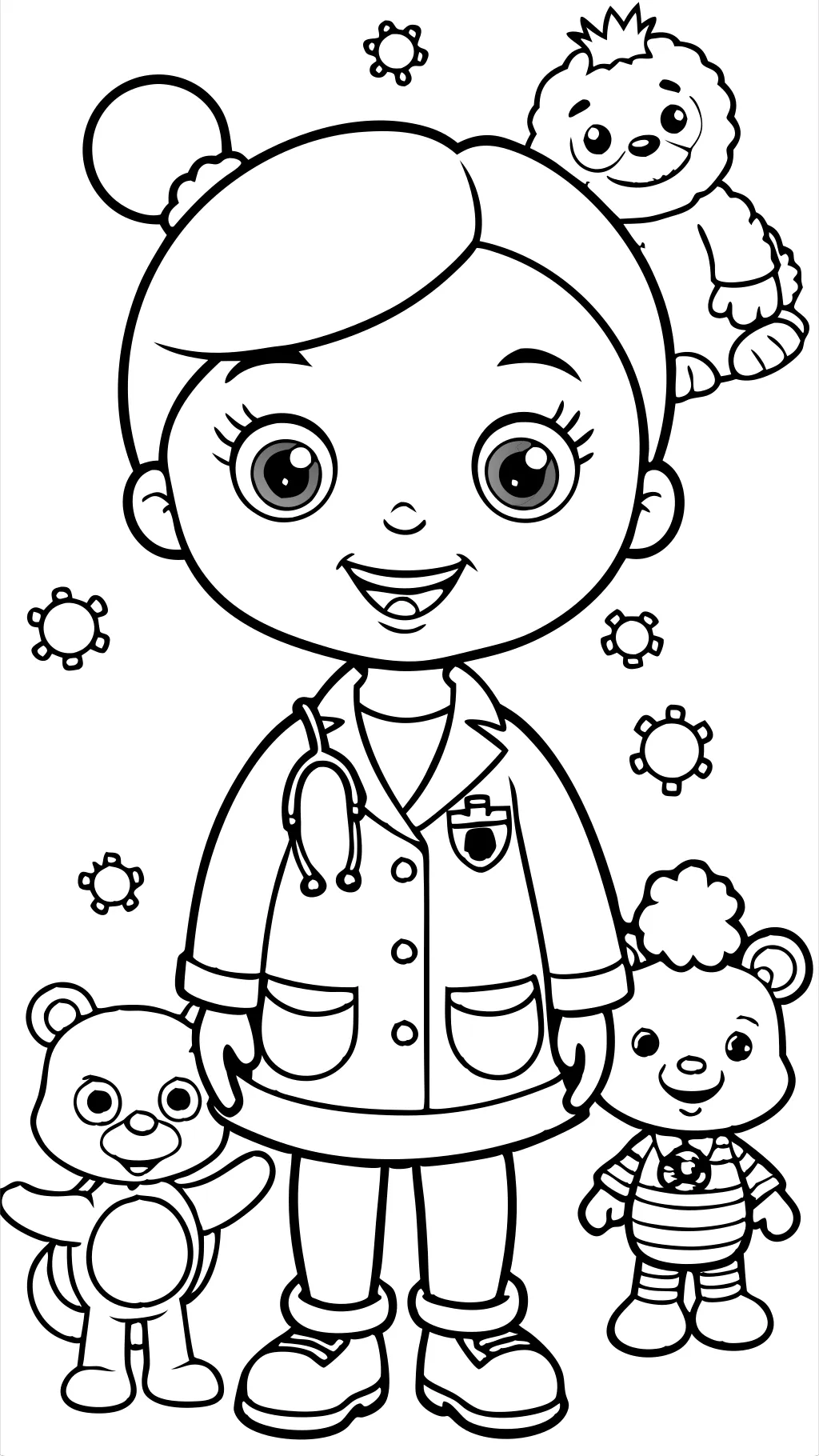 Página para colorear de Doc McStuffins